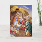 De godsdienstige kaart van nativityKerstmis (Voorkant)