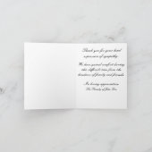 De godsdienstige Sympathie dankt u kaardt Bedankkaart (Binnen)