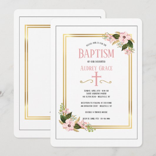 De Godsdienstige Uitnodiging van Swag van de (Voorkant / Achterkant)