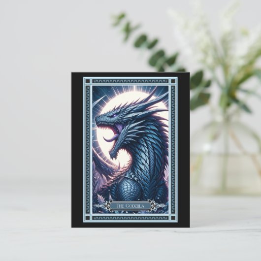 De Godzilla Tarot Kaart (Staand voorkant)