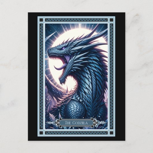 De Godzilla Tarot Kaart (Voorkant)