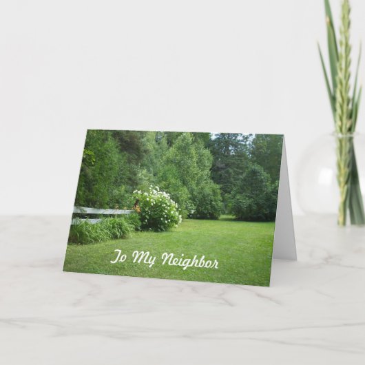 De goede Buur dag-mag+negentiende Bedankkaart (Voorkant)