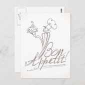 De goede Chef zegt Bon Appetit! Briefkaart (Voorkant / Achterkant)