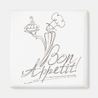 De goede Chef zegt Bon Appetit! Magneet