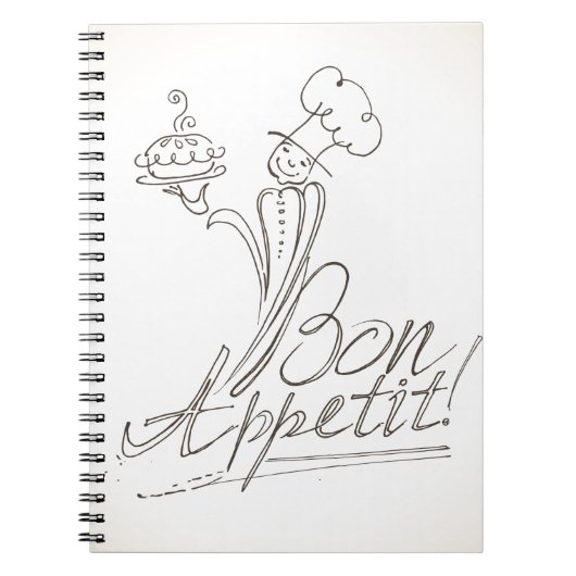 De goede Chef zegt Bon Appetit! Notitieboek (Voorkant)