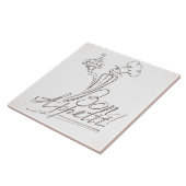 De goede Chef zegt Bon Appetit! Tegeltje (Zijkant)