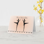 De goede Danser van het Geluk Kaart (Gele Bloem)