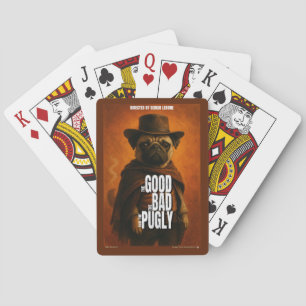 De goede, de slechte & de Pugly filmparodie Pokerkaarten