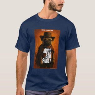 De goede, de slechte & de Pugly filmparodie T-shirt