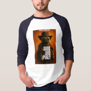 De goede, de slechte & de Pugly filmparodie T-shirt