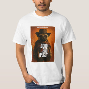 De goede, de slechte & de Pugly filmparodie T-shirt