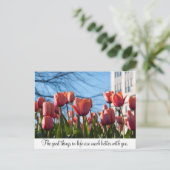 De goede dingen in het leven zijn veel beter met j briefkaart (Staand voorkant)