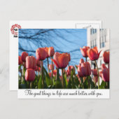 De goede dingen in het leven zijn veel beter met j briefkaart (Voorkant / Achterkant)