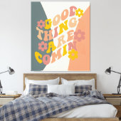 De goede dingen komen het Ontwerp van de Teruggave Canvas Afdruk (Insitu (Slaapkamer))