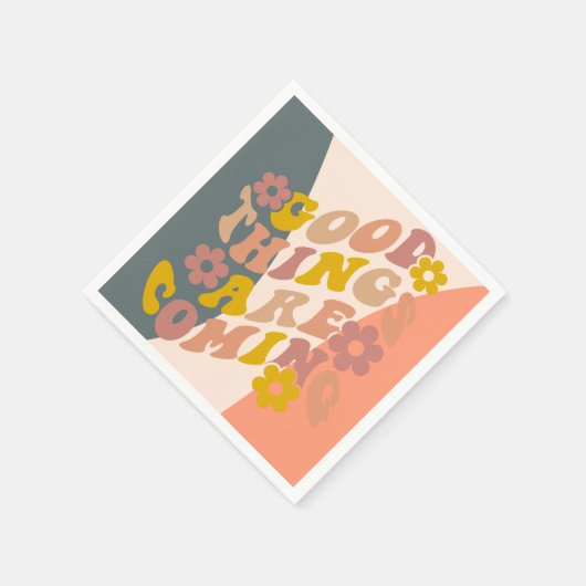 De goede dingen komen het Ontwerp van de Teruggave Servet (Hoek)