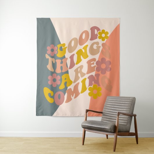 De goede dingen komen het Ontwerp van de Teruggave Wandkleed (In situ)