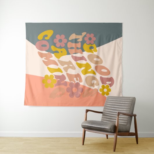 De goede dingen komen het Ontwerp van de Teruggave Wandkleed (In Situ (horizontaal))