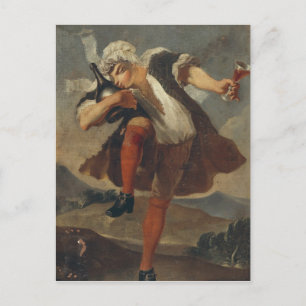 De Goede fles, het teken van de wijnhandelaar Briefkaart