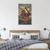 De Goede fles, het teken van de wijnhandelaar Canvas Afdruk (Insitu (Slaapkamer))
