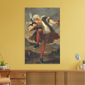 De Goede fles, het teken van de wijnhandelaar Canvas Afdruk (Insitu (Woonkamer))