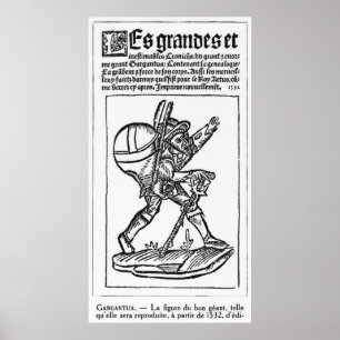 De Goede Giant uit 'Gargantua' van Francois Poster