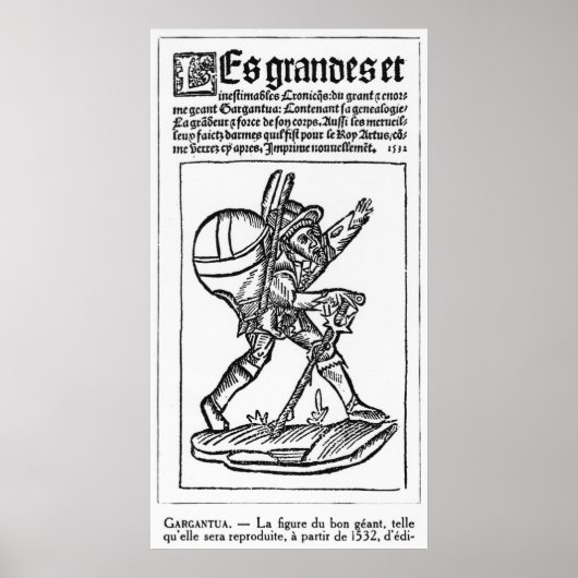 De Goede Giant uit 'Gargantua' van Francois Poster (Voorkant)