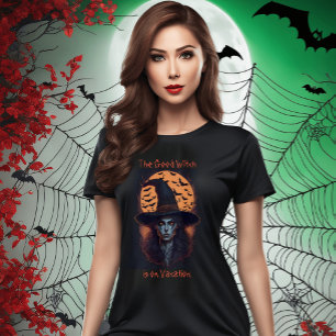 De Goede Heks is op Vakantie Halloween T-shirt