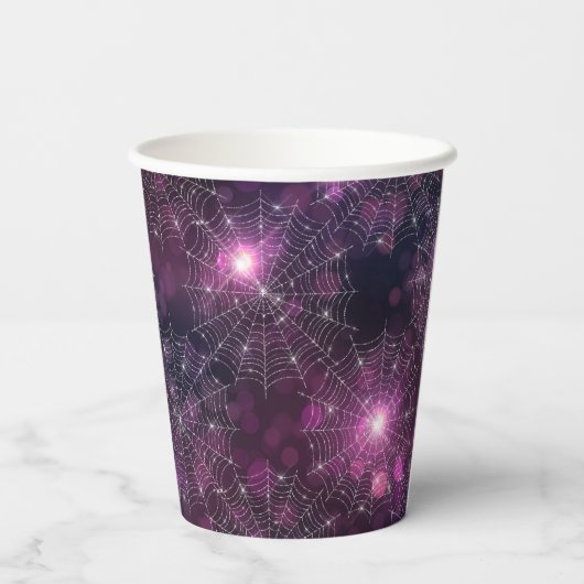 De Goede Heks Mousserende Spider Webs 8oz Papieren Bekers (Achterkant)