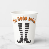 De goede heksenbenen en schoenen Halloween Papieren Bekers (Voorkant)