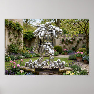 De Goede Herder — Ballonsculptuurposter Poster