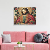 De goede herder canvas afdruk (Insitu (Woonkamer))