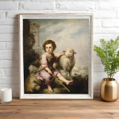 De goede herder, Esteban Murillo Poster