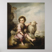 De goede herder, Esteban Murillo Poster (Voorkant)