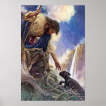 De Goede Herder Jezus Christus Poster