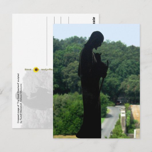 De Goede Herder (kleur) - ansichtkaart Briefkaart (Voorkant / Achterkant)