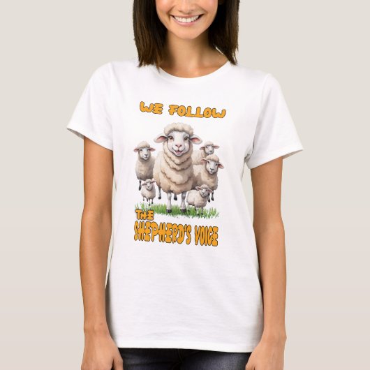 De Goede Herder Vrouwen Wit T-shirt (Voorkant)