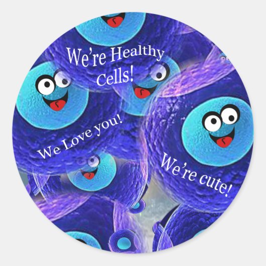 De goede jongens SuperCellular Ronde Sticker (Voorkant)