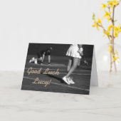 De goede kaart van het geluk customisible tennis (Gele Bloem)