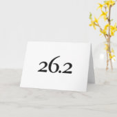 De goede Kaart van het Geluk voor Marathoner - (Gele Bloem)