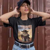 De goede kat de lelijke grappige outlaw kat t-shirt