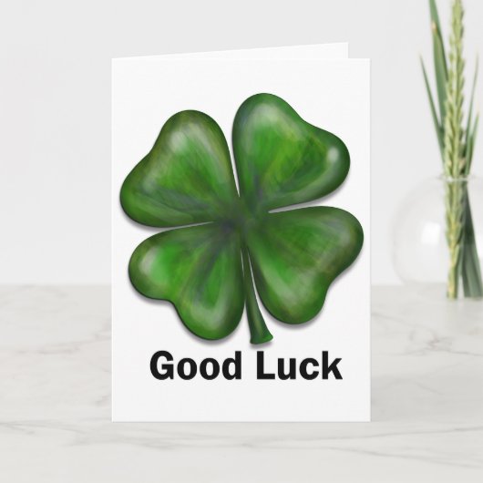 De goede Klaver van het Geluk Kaart (Voorkant)