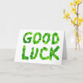 De goede Klaver van het Geluk (Spatie binnen) Kaart (Gele Bloem)