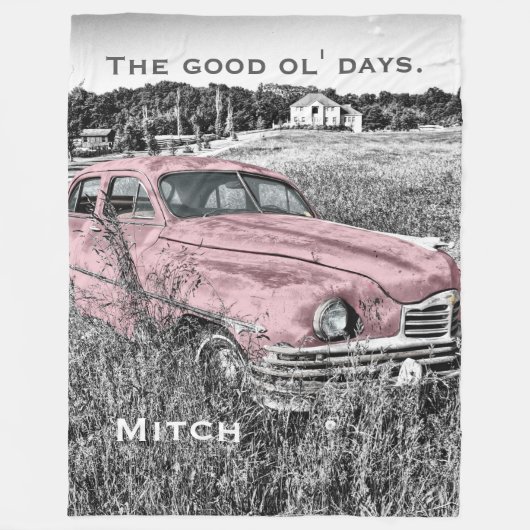 De Goede Ol Dagen 1 - PLUSH Groot Fleece Deken (Voorkant)