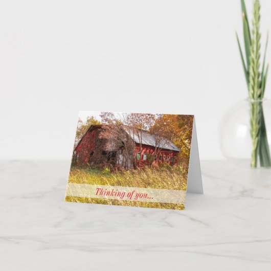 De goede oude boerendagen denken aan je Kaart (Voorkant)