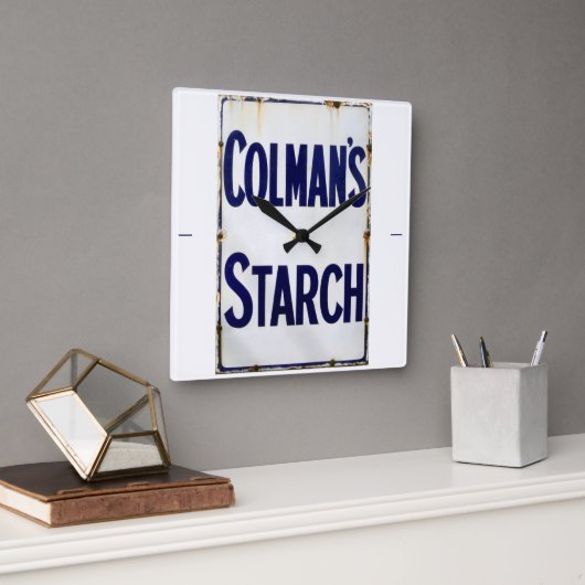 De goede oude dagen van zetmeel. vierkante klok (Kantoor)