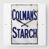 De goede oude dagen van zetmeel. vierkante klok (Voorkant)