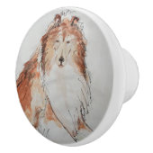 De goede, oude hond keramische knop (Rechts)