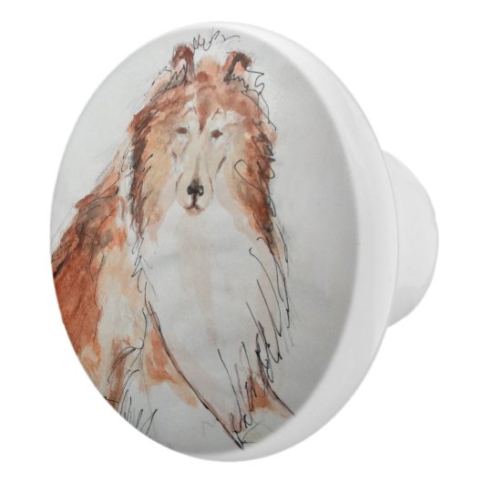 De goede, oude hond keramische knop (Rechts)