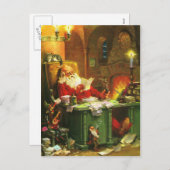 De goede Oude Kerstman Feestdagenkaart (Voorkant / Achterkant)