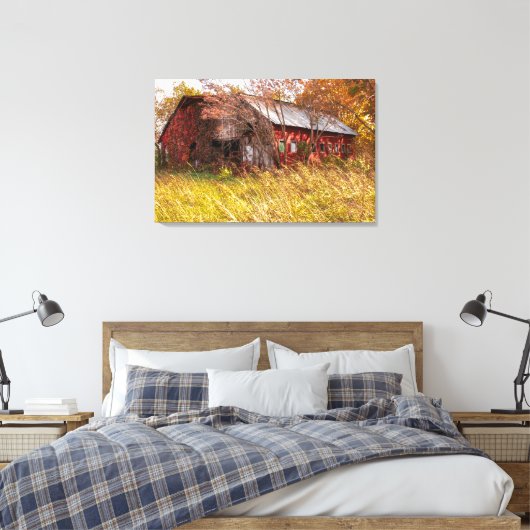 De goede oude landbouwdagen canvas afdruk (Insitu (Slaapkamer))